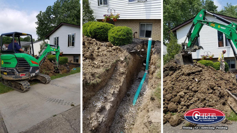 Geisel Plumbing Excavation Job